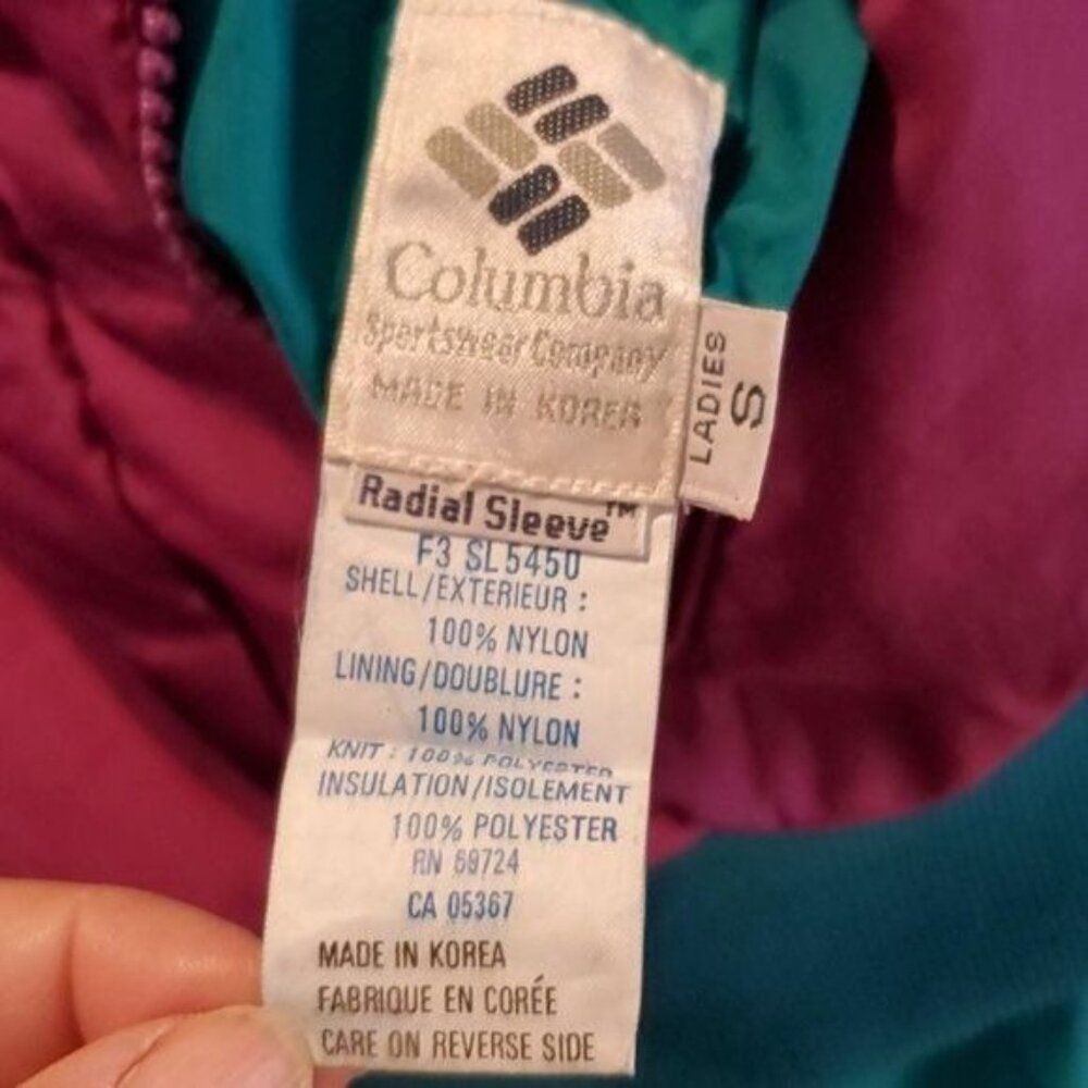 Vintage Columbia Jacket PUFFER COAT Reversible Radial Sleeve WOMEN'S WOMAN'S S - Picture 14 of 16